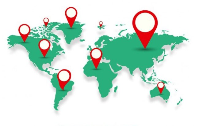 Map showing Web Design Walla's office locations across India